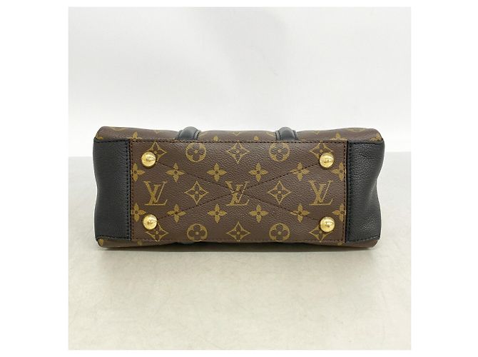 Bolsa Louis Vuitton Monogram Soufflot NV BB Marrom Preto - vista 3