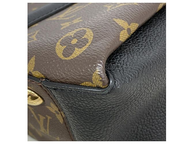Bolsa Louis Vuitton Monogram Soufflot NV BB Marrom Preto - vista 6