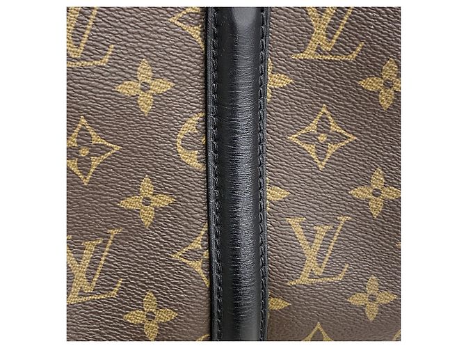 Bolsa Louis Vuitton Monogram Soufflot NV BB Marrom Preto - vista 9
