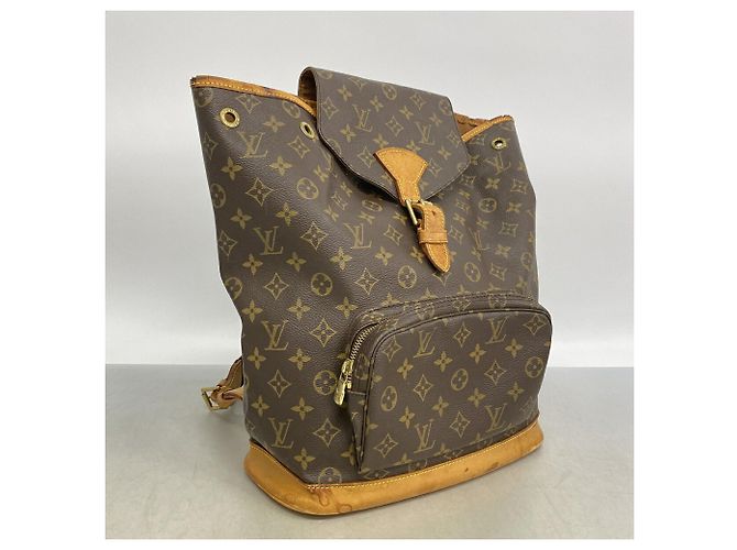 Louis Vuitton Monogram Montsouris GM Backpack Brown - view 2