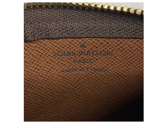 Louis Vuitton Monogram Pochette Clé Coin Case Marrone - vista 4