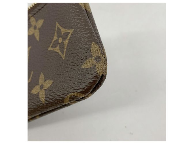Louis Vuitton Monogram Pochette Clé Coin Case Marrone - vista 5