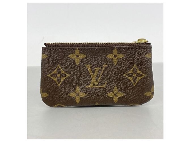 Louis Vuitton Monogram Pochette Clé Coin Case Marrone - vista 7