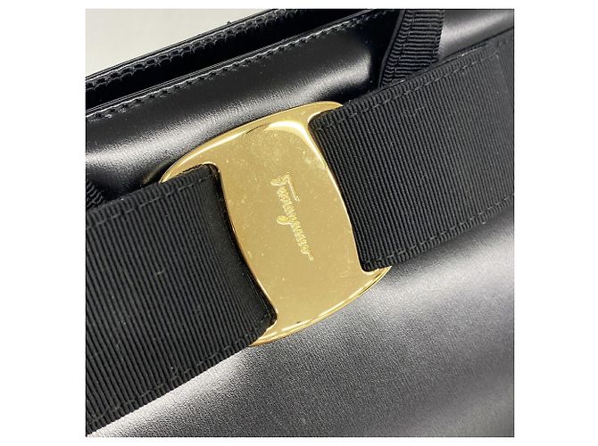 Borsa in pelle Salvatore Ferragamo Vara Nero - vista 10