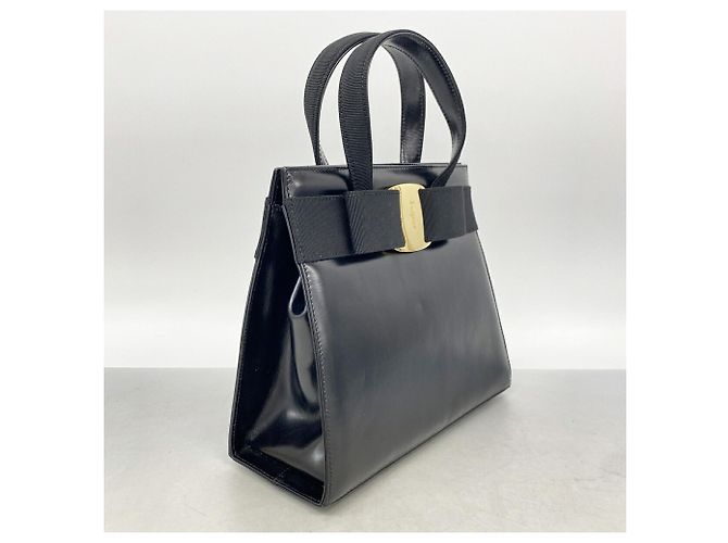 Borsa in pelle Salvatore Ferragamo Vara Nero - vista 2