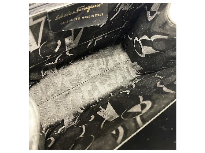 Borsa in pelle Salvatore Ferragamo Vara Nero - vista 4