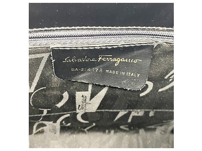 Borsa in pelle Salvatore Ferragamo Vara Nero - vista 5