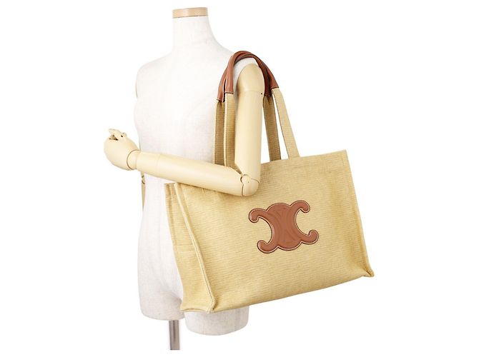 Céline Celine Triomphe Cabataise Tote Brown - view 4