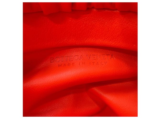 Borsa a tracolla con catena in pelle arancione Bottega Veneta - vista 11