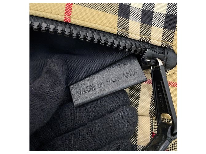 Burberry Body Bag Nova Check Gürteltasche aus Canvas Beige - Ansicht 14