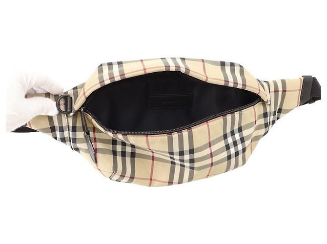 Burberry Body Bag Nova Check Gürteltasche aus Canvas Beige - Ansicht 6