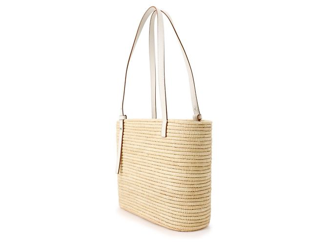 Borsa Tote Cesto Quadrata Small Anagram Loewe Bianco - vista 2