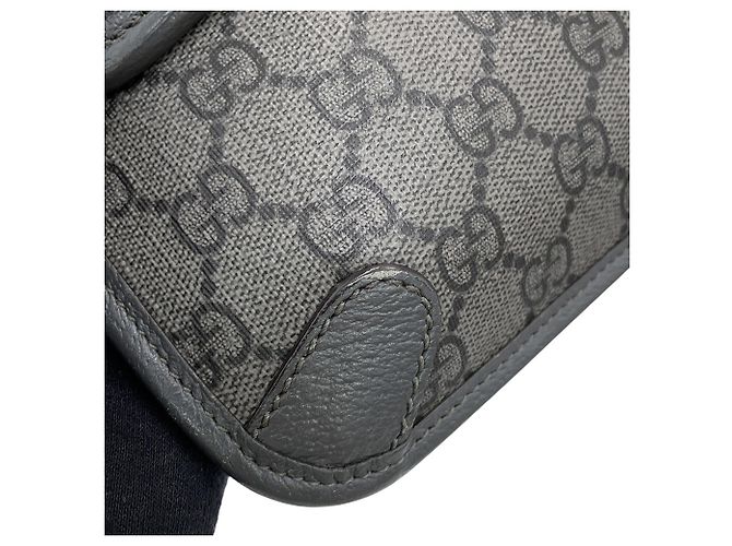 Borsa a tracolla Gucci GG Supreme Marrone - vista 8