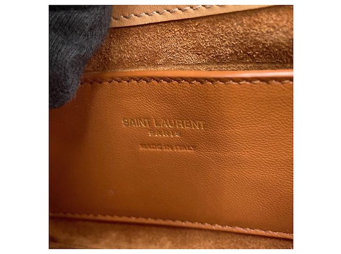 Yves Saint Laurent LE 5 A 7 Le Cassette Mini Hobo Marrone - vista 10