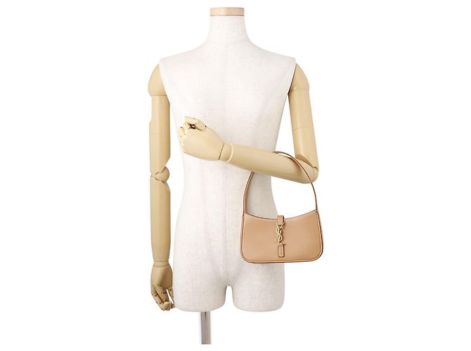Yves Saint Laurent LE 5 A 7 Le Cassette Mini Hobo Marrone - vista 4