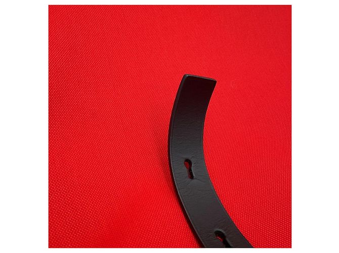 Borsa Tote Salvatore Ferragamo in tela e pelle nera Nero Rosso - vista 15