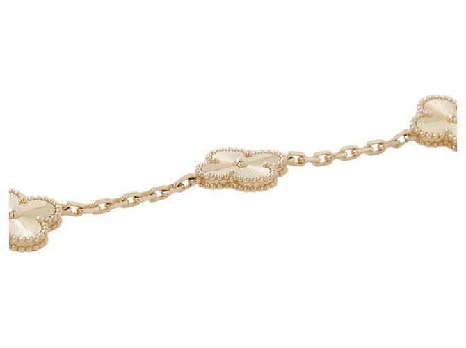 Van Cleef & Arpels Alhambra 5-Motif Guilloché Armband - Ansicht 2