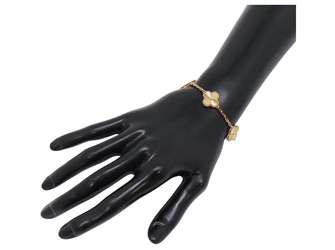 Van Cleef & Arpels Alhambra 5-Motif Guilloché Armband - Ansicht 3