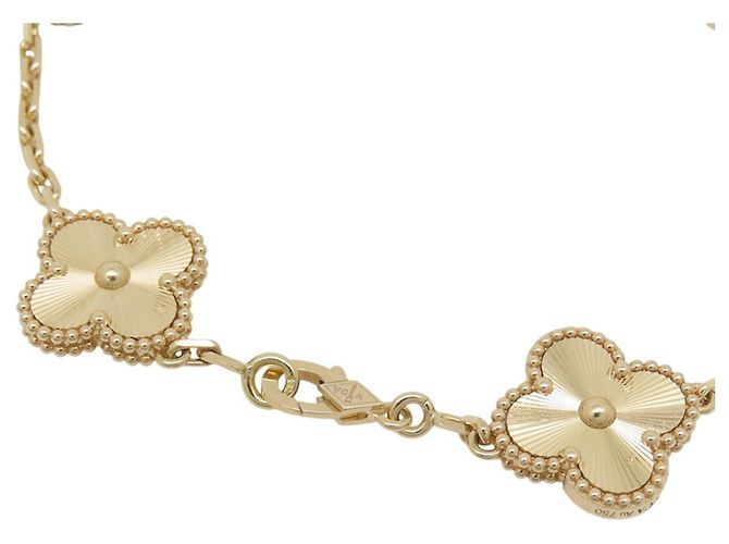 Van Cleef & Arpels Alhambra 5-Motif Guilloché Armband - Ansicht 4