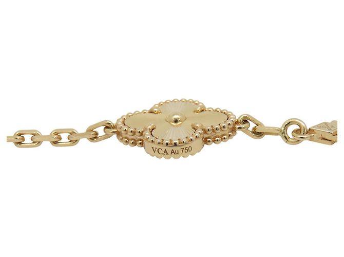 Van Cleef & Arpels Alhambra 5-Motif Guilloché Armband - Ansicht 8