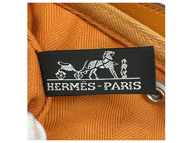 Hermès Borsa Tote Hermes Valparaiso PM Arancione - vista 5