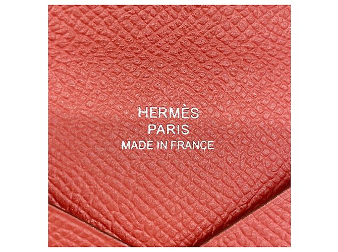 Hermès Tarjetero Hermes Calvi Roja - vista 4