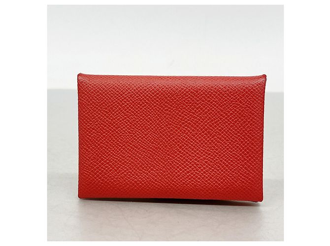 Hermès Tarjetero Hermes Calvi Roja - vista 7