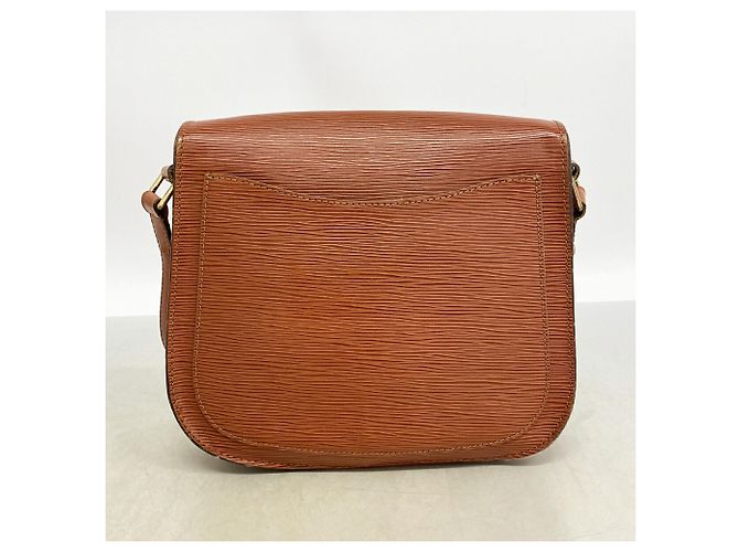 Bolso de hombro Louis Vuitton Epi Saint Cloud Castaño - vista 14