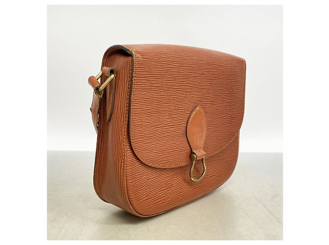 Bolso de hombro Louis Vuitton Epi Saint Cloud Castaño - vista 2