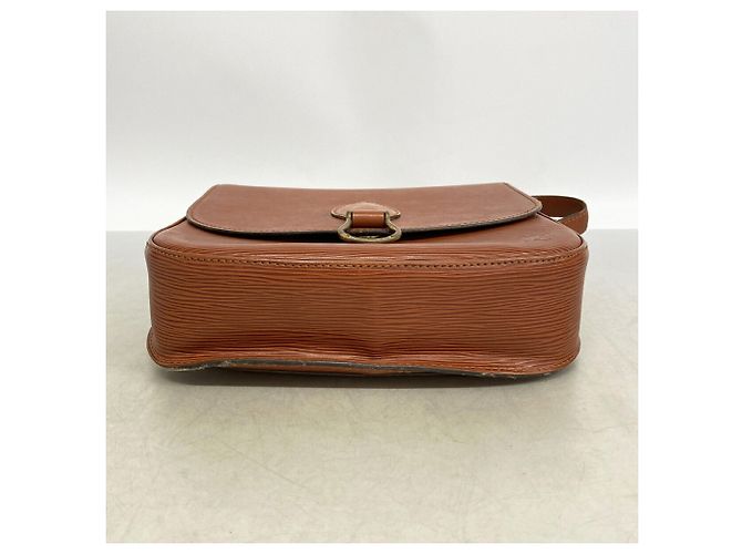 Bolso de hombro Louis Vuitton Epi Saint Cloud Castaño - vista 3