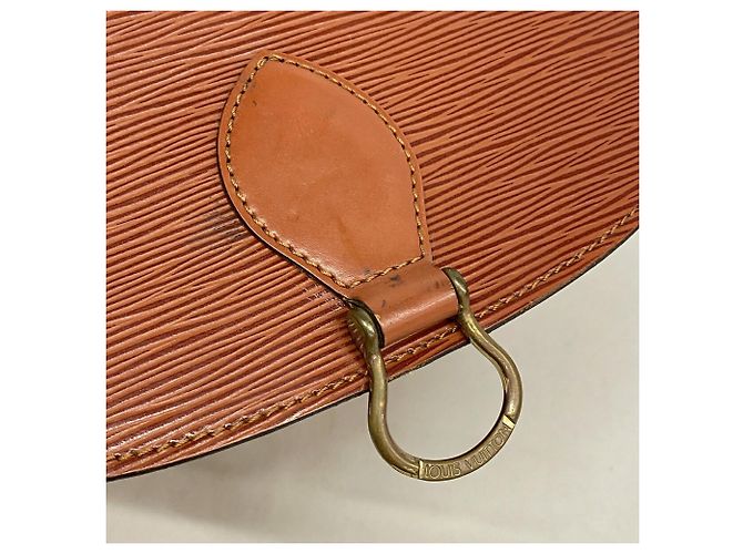 Bolso de hombro Louis Vuitton Epi Saint Cloud Castaño - vista 9