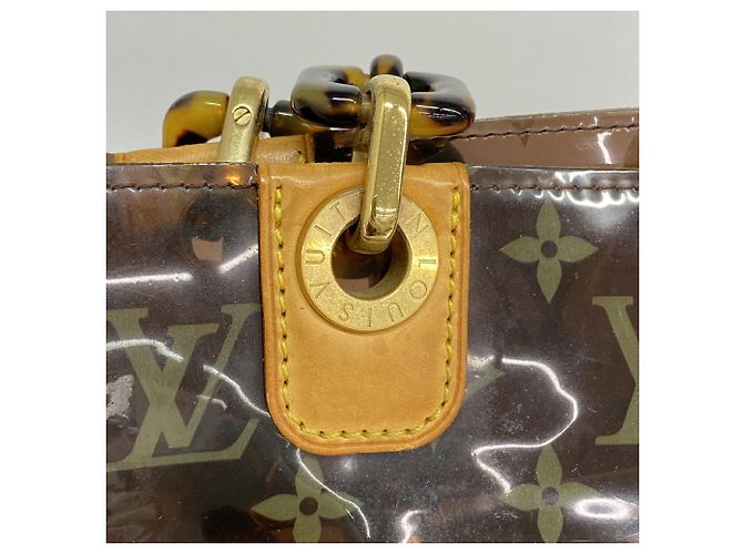 Saco Louis Vuitton Monogram Vinyl Cabas Ambre MM Marrom - vista 12