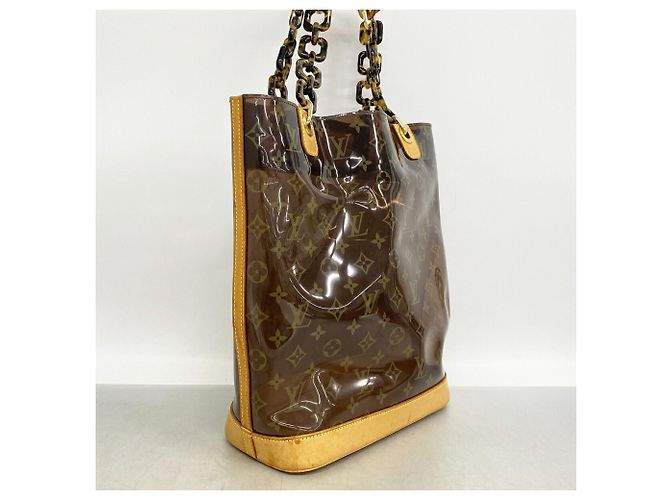 Saco Louis Vuitton Monogram Vinyl Cabas Ambre MM Marrom - vista 2