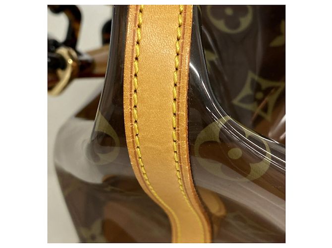Saco Louis Vuitton Monogram Vinyl Cabas Ambre MM Marrom - vista 9
