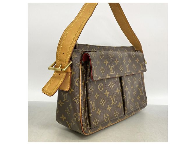 Louis Vuitton Monogram Vivacite GM Shoulder Bag Brown - view 2
