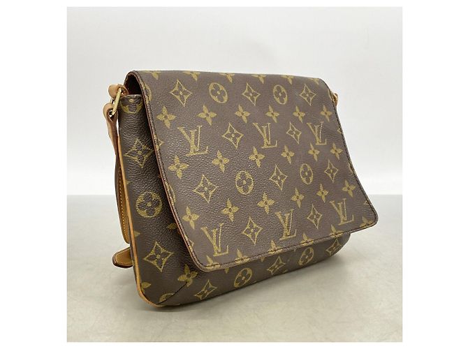 Bolso de hombro Louis Vuitton Monogram Musette Tango Castaño - vista 2