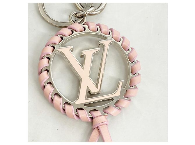 Louis Vuitton Keychain Charm Porte Clé Berry M63081 Argento Rosa - vista 6