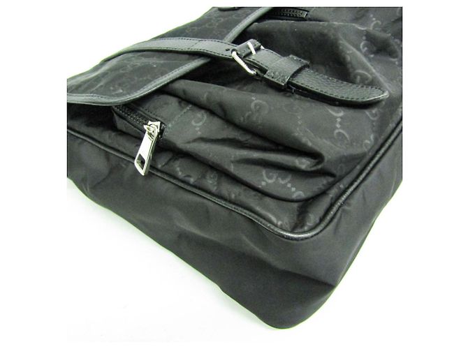 Borsa a tracolla e a spalla Gucci GG Nylon Nero - vista 6