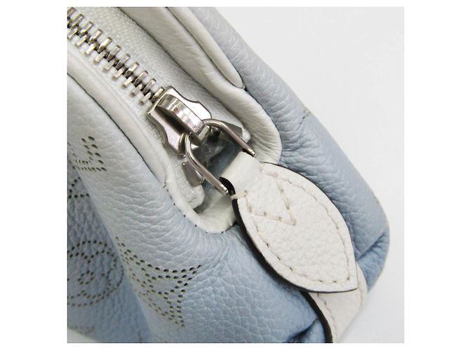 Louis Vuitton Mahina Scala Mini Clutch and Shoulder Bag Weiß Blau - Ansicht 10