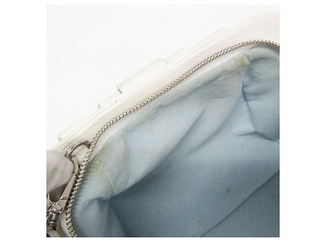 Louis Vuitton Mahina Scala Mini Clutch and Shoulder Bag Weiß Blau - Ansicht 13