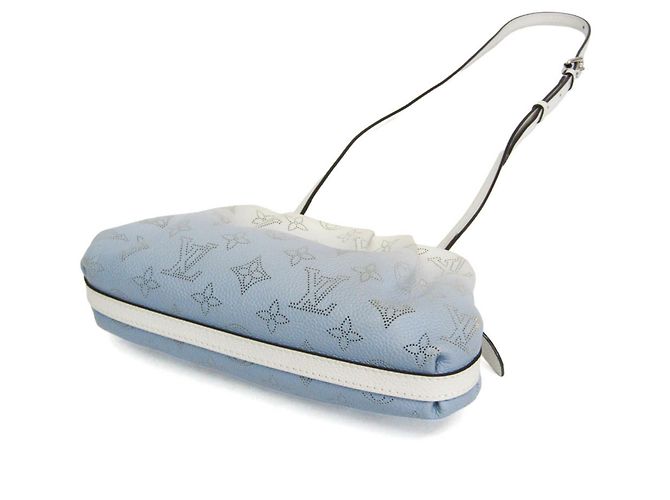 Louis Vuitton Mahina Scala Mini Clutch and Shoulder Bag Weiß Blau - Ansicht 2