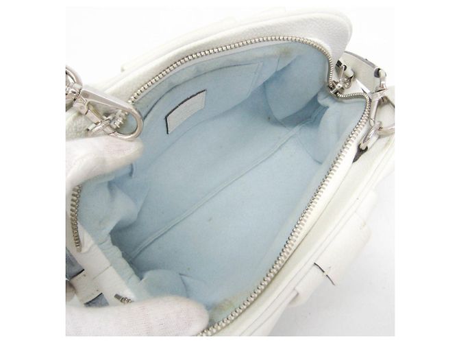 Louis Vuitton Mahina Scala Mini Clutch and Shoulder Bag Weiß Blau - Ansicht 3