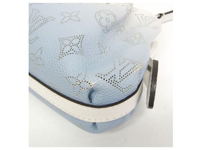 Louis Vuitton Mahina Scala Mini Clutch and Shoulder Bag Weiß Blau - Ansicht 4