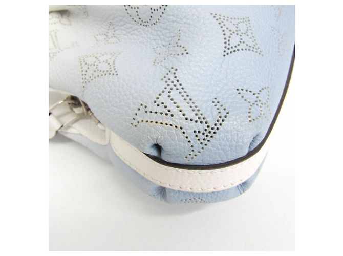 Louis Vuitton Mahina Scala Mini Clutch and Shoulder Bag Weiß Blau - Ansicht 5
