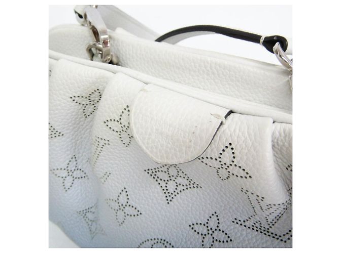 Louis Vuitton Mahina Scala Mini Clutch and Shoulder Bag Weiß Blau - Ansicht 7