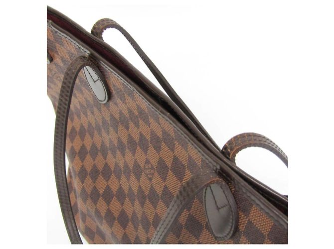 Bolso Tote Louis Vuitton Damier Neverfull MM Castaño - vista 16