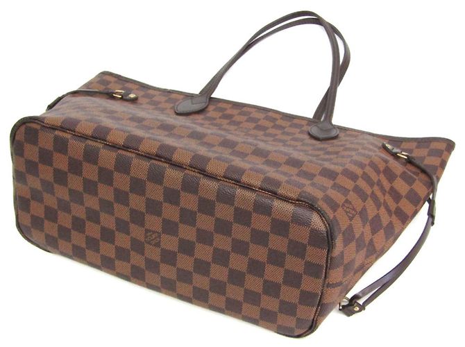 Bolso Tote Louis Vuitton Damier Neverfull MM Castaño - vista 2
