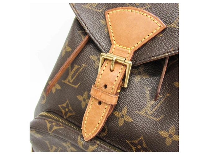 Mochila Louis Vuitton Monogram Montsouris MM M51136 para mujer Castaño - vista 11