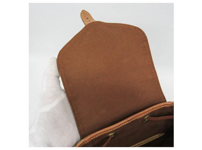 Mochila Louis Vuitton Monogram Montsouris MM M51136 para mujer Castaño - vista 15