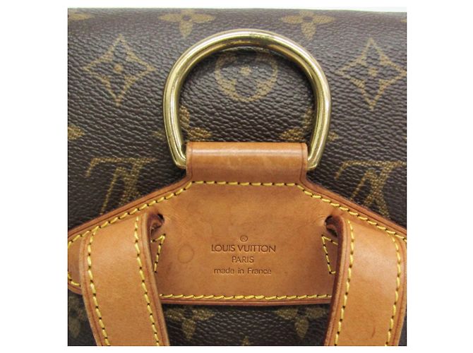 Mochila Louis Vuitton Monogram Montsouris MM M51136 para mujer Castaño - vista 16